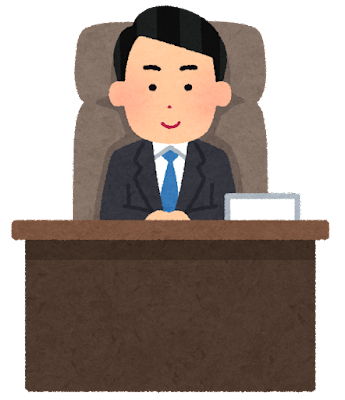 社長のイラスト（若い男性）